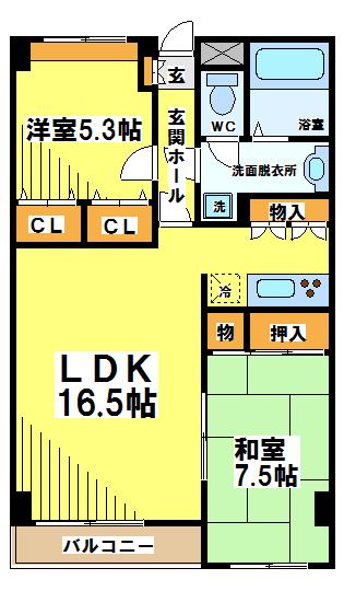 コンフォート双葉 間取り