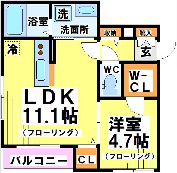 エルミタージュ南烏山 202号室 間取り