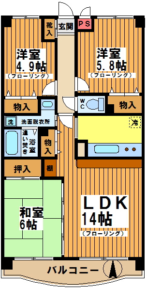 ガーデンコート仙川 間取り