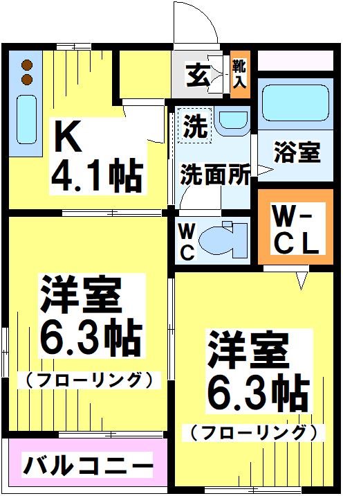 ショウアン 102号室 間取り