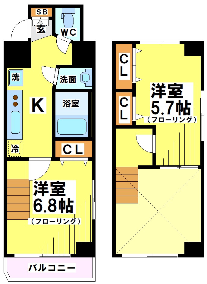 つつじヶ丘エクセルハイツⅤ 間取り