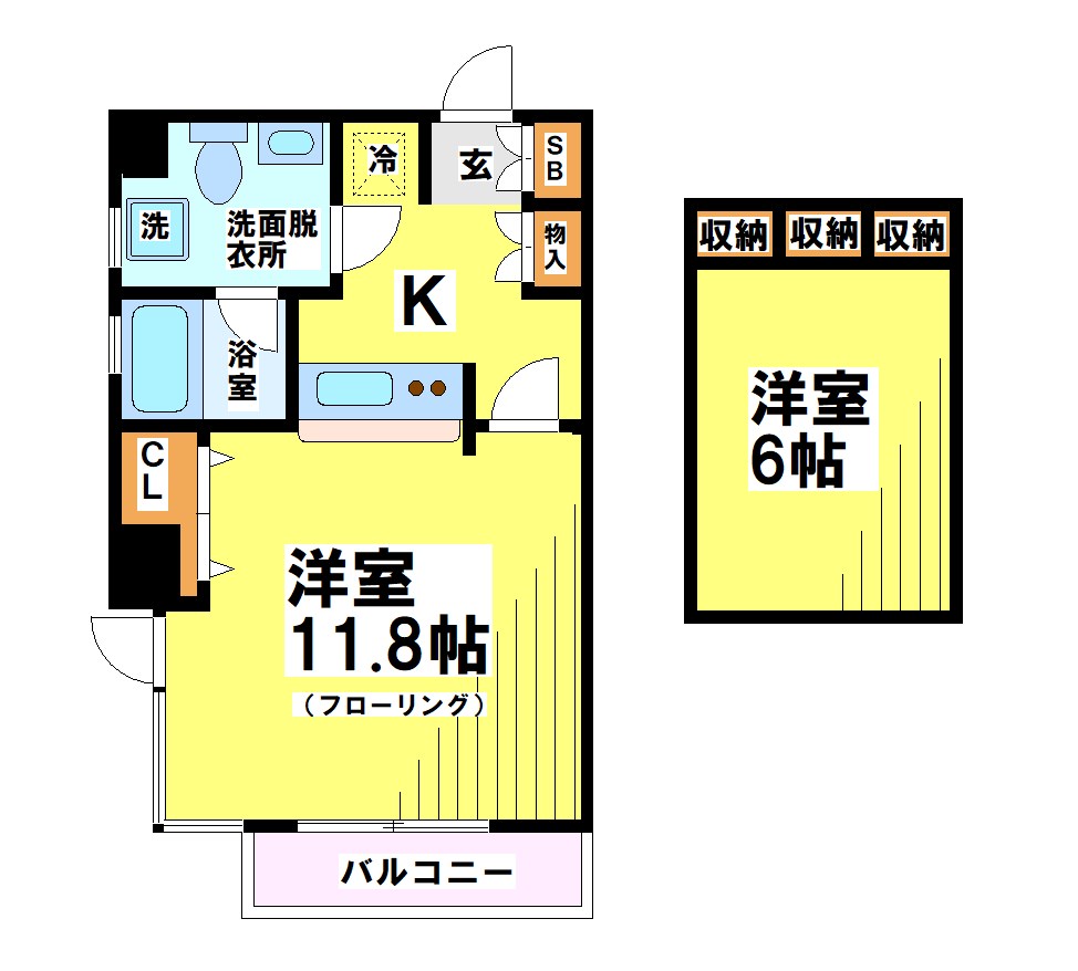 つつじヶ丘エクセルハイツⅣ 間取り