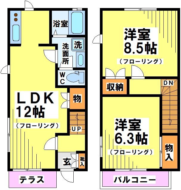 グランパレ成城 101号室 間取り