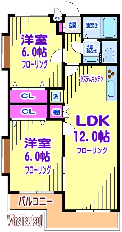 ボナールヒルズB館 間取り