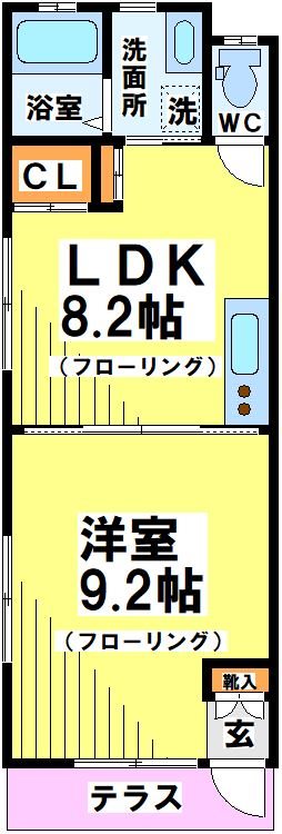 101号室 間取り