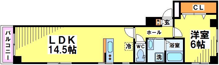 コージーハラ   301号室 間取り