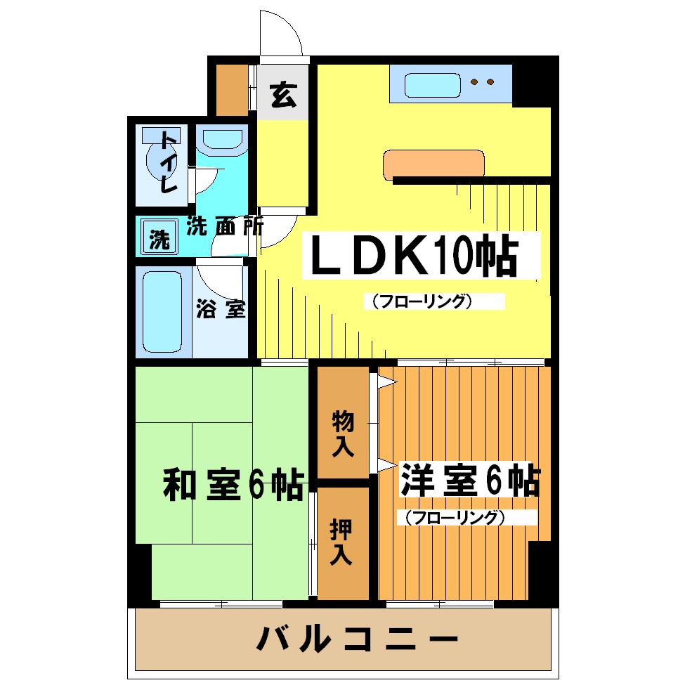 ハイムカミヨ 間取り