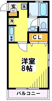 ハウス池亀２号館 202号室 間取り