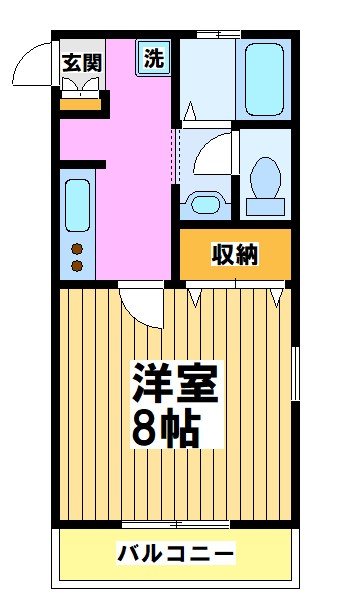 ハウス池亀2号館 102号室 間取り