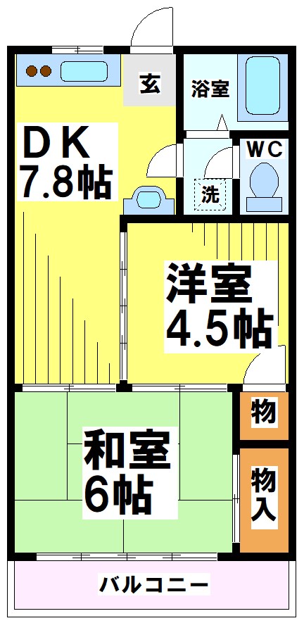 シャトー野川 間取り