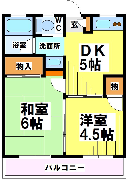 サンハイツ小勝 間取り