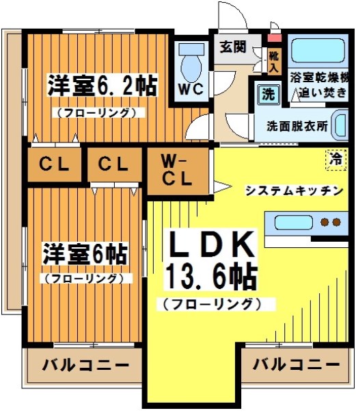 Forest深大寺（フォレストジンダイジ） 201号室 間取り