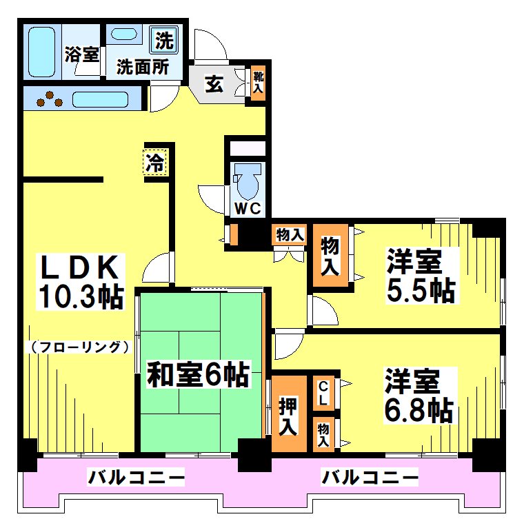 アルテサーノ調布 間取り