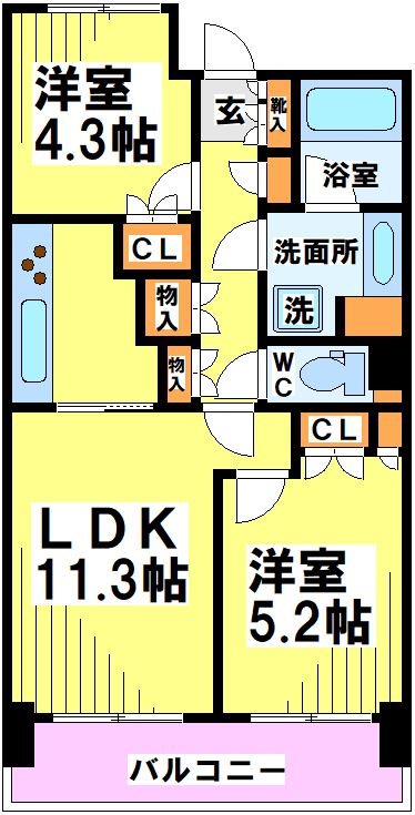パーク・ノヴァ調布 間取り