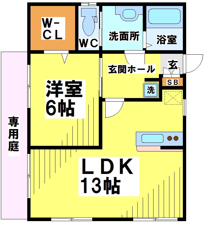 白糸台貸家 間取り