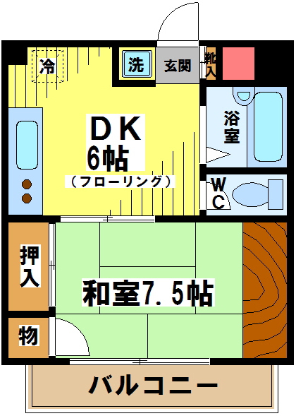 OGビル 503号室 間取り