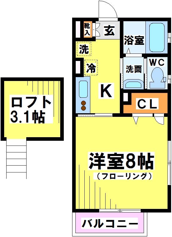 プロムナードプランテ 201号室 間取り
