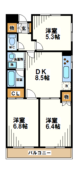 東京都世田谷区北烏山９丁目 間取り