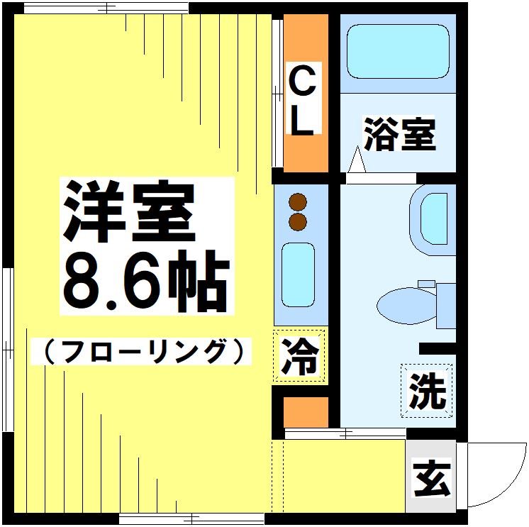101号室 間取り