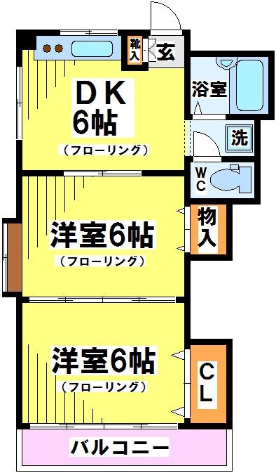 エクレールヤクモ　 間取り