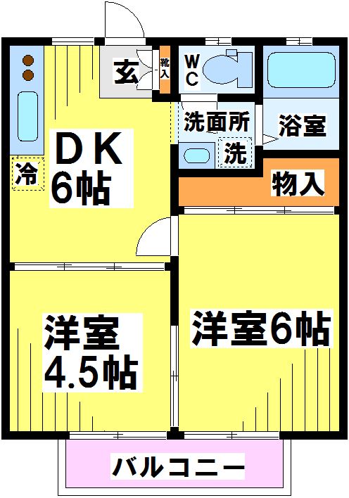 ウィング2 間取り図