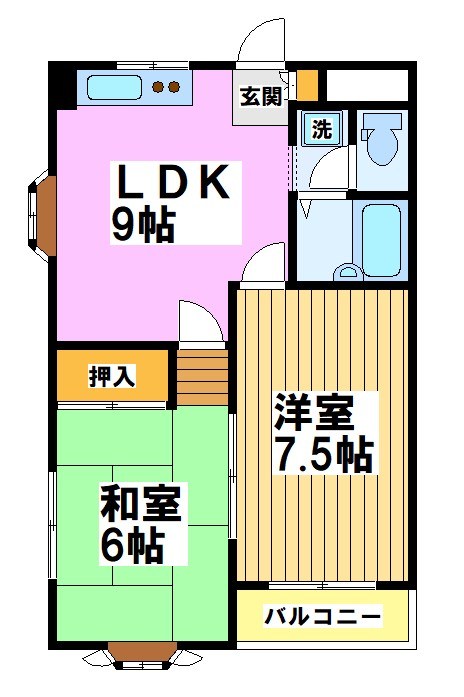 アベニュー成城1 間取り