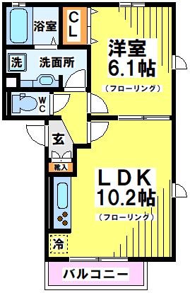 プランドール  302号室 間取り