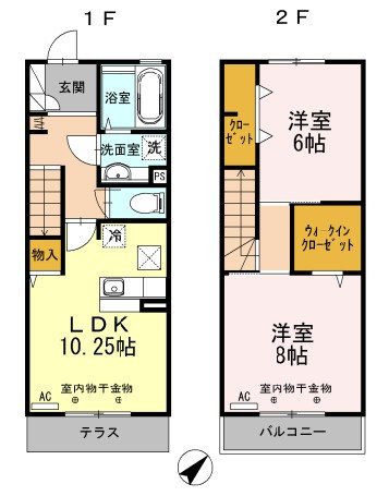 メゾンラマージュ 110号室 間取り