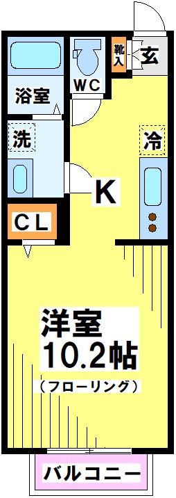 アンジェリカ 203号室 間取り