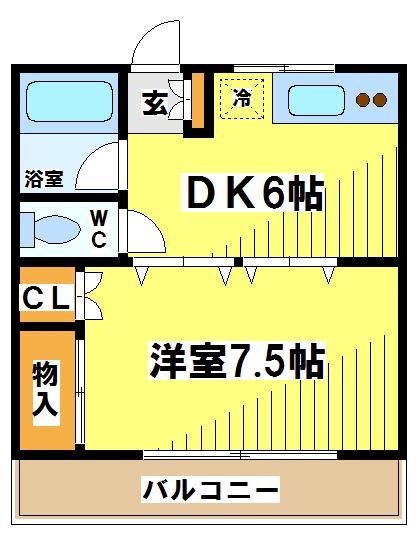 ベルハウス上石原 間取り