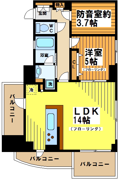 レジディア調布 間取り