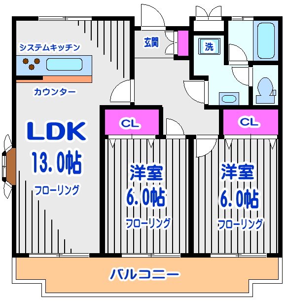 テラスレジデンス西つつじヶ丘 201号室 間取り