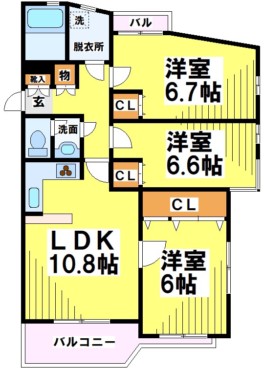 宮前エクセルハイツ 間取り