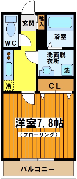 サンセリテ調布 103号室 間取り