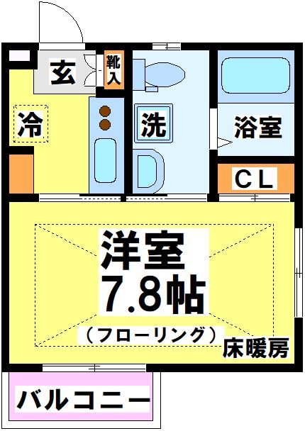 ルーブル三鷹弐番館 101号室 間取り
