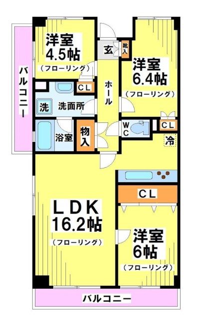 つつじヶ丘エクセルハイツⅠ 間取り