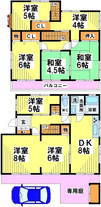 西つつじケ丘2丁目戸建 間取り