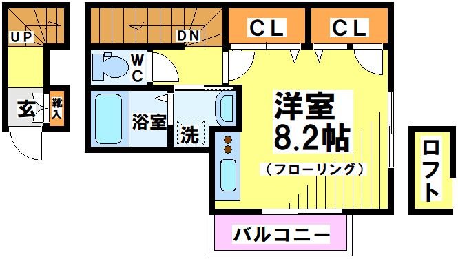 カーサ・ルチア 201号室 間取り
