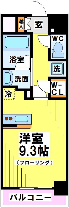 Ｃｏｕｒｓ（クール） 505号室 間取り