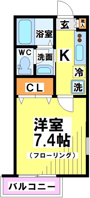 パナソフィア 204号室 間取り