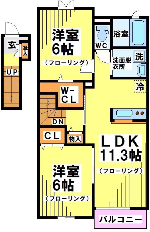 ヴァンヴェール深大寺Ⅰ 間取り図