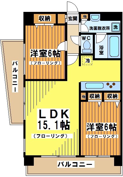 メルヴェーユ調布 間取り