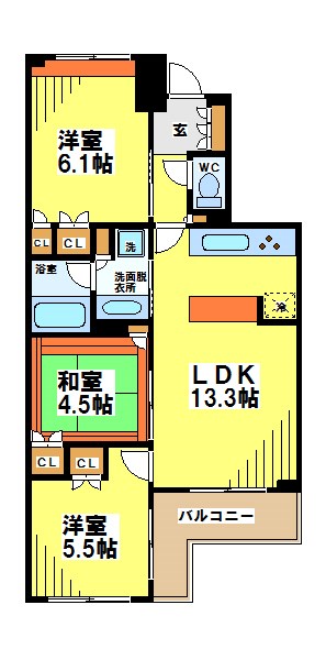 東京都世田谷区上祖師谷６丁目 間取り