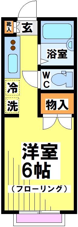 ロウエル調布 103号室 間取り