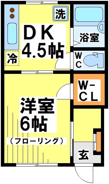 小沼ハイツ 102号室 間取り