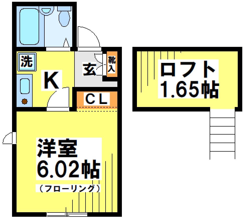 Ｍフラッツ 201号室 間取り