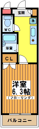 エクセレント調布  間取り図