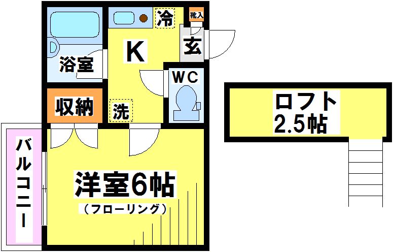 コジーコート 203号室 間取り