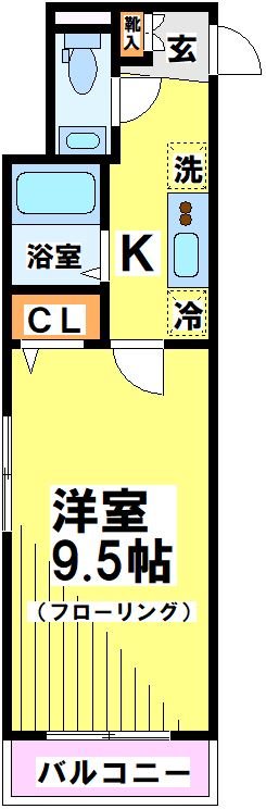 グローリオシェルト仙川Ⅱ 間取り