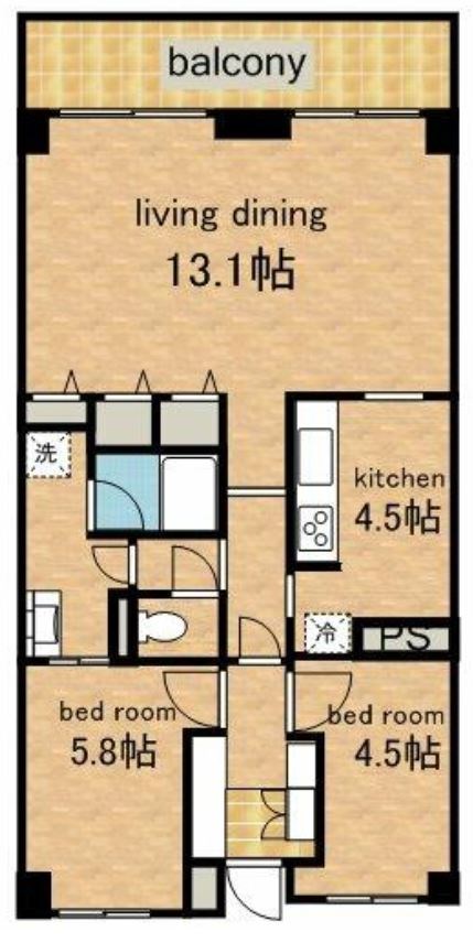 アーベイン世田谷　再契約型定期借家 間取り